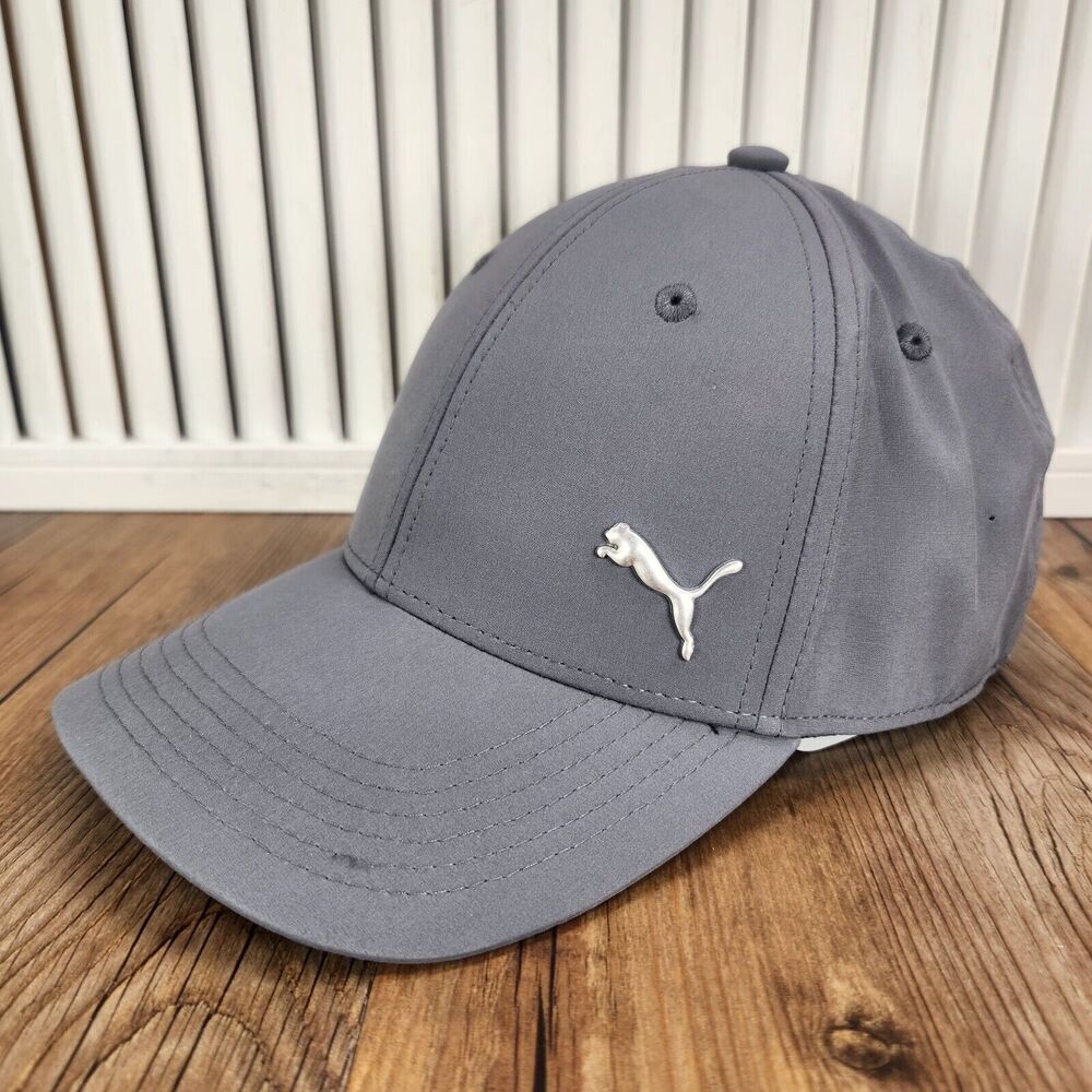 PUMA Golf Fitted Sz L/XL Hat Cap Gray Athletic Baseball Tennis Outdoors Breezy